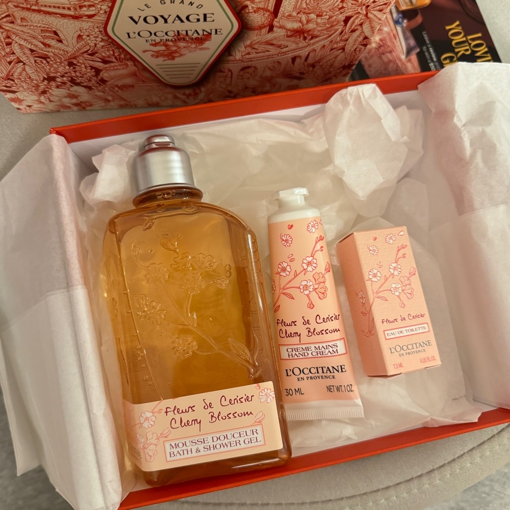 L'OCCITANE Pink Body Wash Gift Set | Brand New